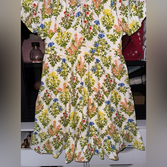 Laundry by Shelli Segal Floral Puff Sleeve Dress - Picture 3 of 9